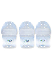 Philips AVENT Natural Baby Bottle, SCF010/37, Clear, 4 Ounce (Pack of 3)