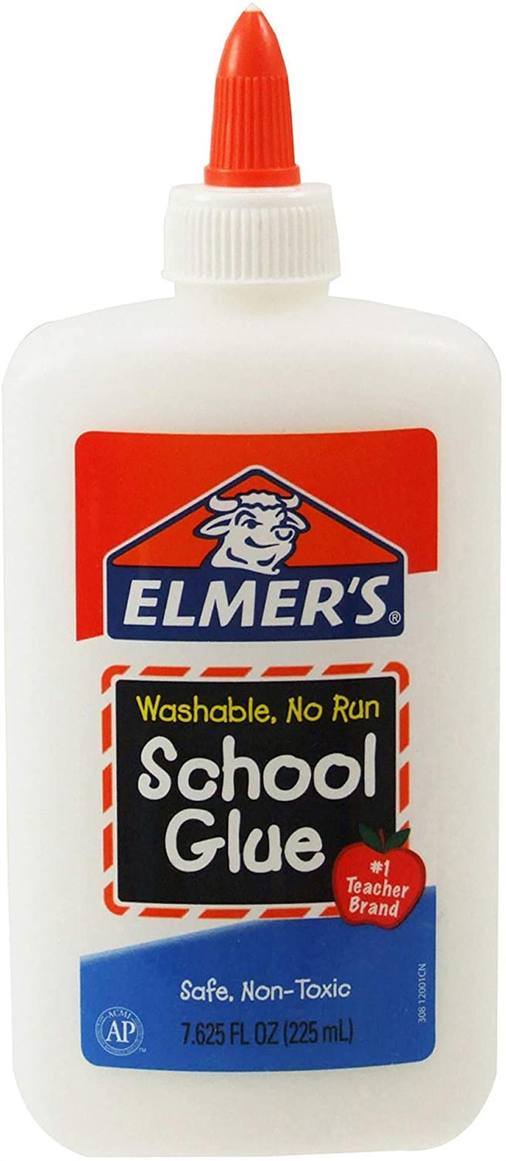 Elmer's CLASSIC GLITTER GLUE, BLUE COLOR Washable CRAFT SCHOOL PROJECT  NonToxic