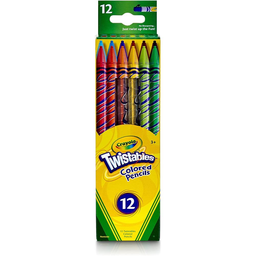Crayola Twistable Colored Pencils & Paper Set, 65 Piece Set (25 Pencils, 40 Sheets)