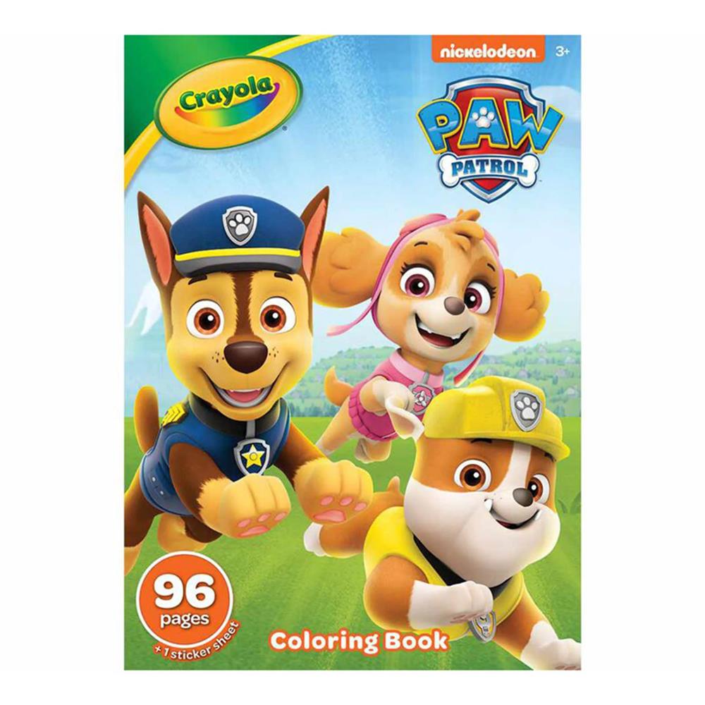 Paw Patrol color by number coloring book and markers