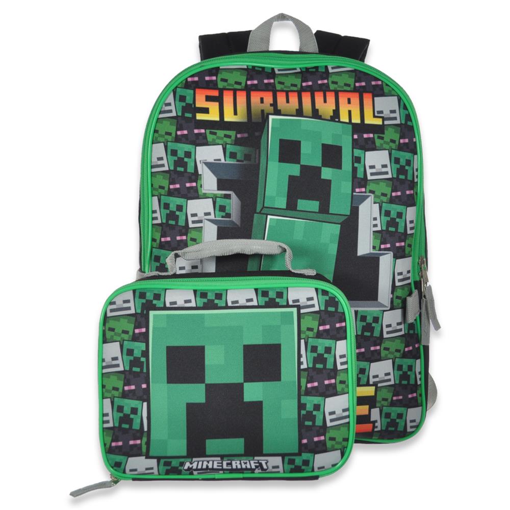 Minecraft Backpack Black Usb Charger Port Waterproof Travel Bags School Bag  15 Computer Business Bag Waterproof Mochilas | Fruugo NO