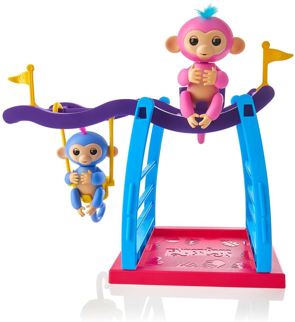 WowWee Fingerlings Interactive Baby Monkey Toy Two Tone Colored