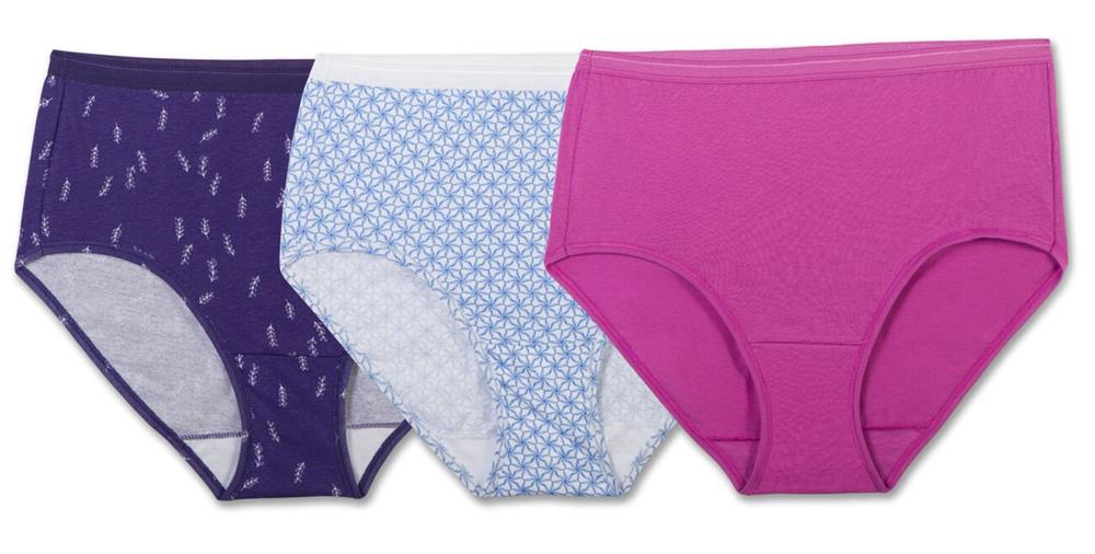 Women's Cotton Heather Low Rise Brief Panty, Assorted 12 Pack