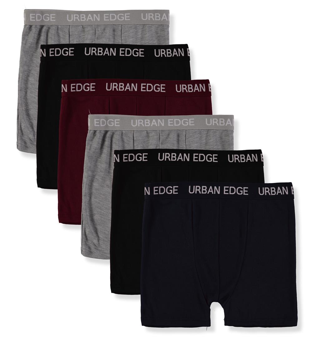 URBAN EDGE Men's Underwear Multipack Boxer Briefs, Assorted (3