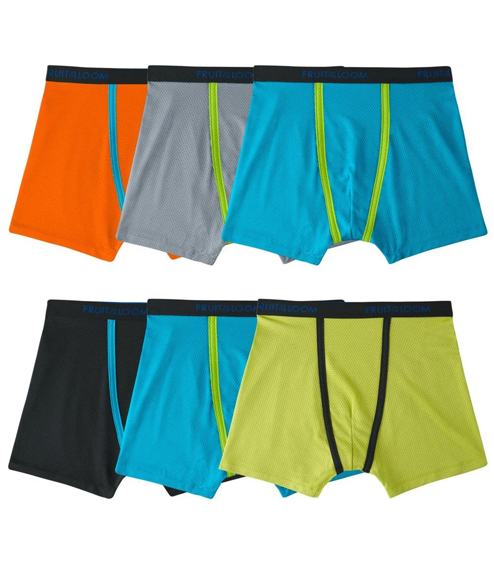 Fruit of the Loom Mens Assorted Boxer Briefs, 6-Pack – S&D Kids