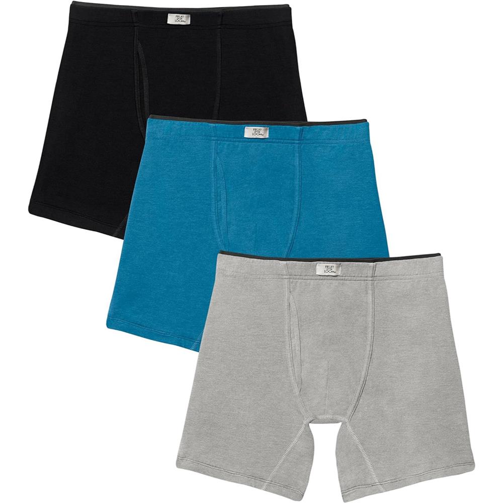 Fruit of the Loom Mens Crafted Comfort Boxer Briefs, 3-Pack – S&D Kids