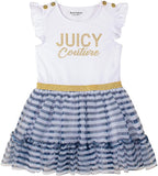 Juicy Couture Girls 12-24 Months Logo Stripe Skirt Dress