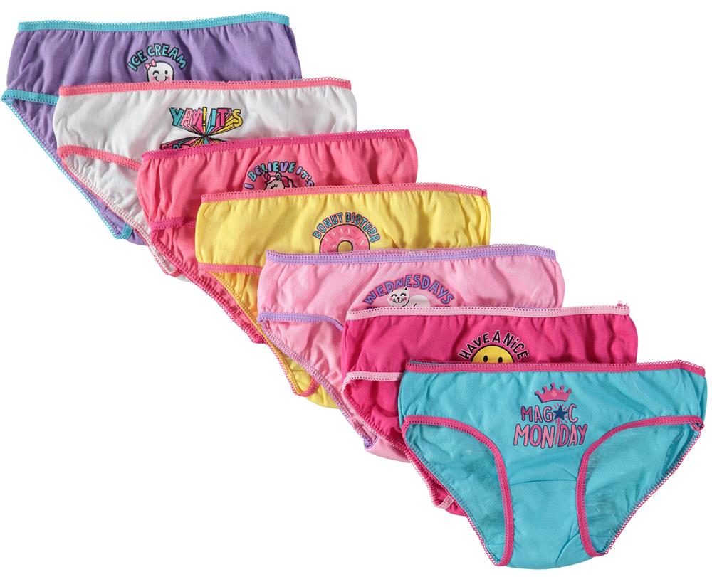 Rene Rofe Girls Amber Bikini Underwear Panties (7-Pack) – S&D Kids