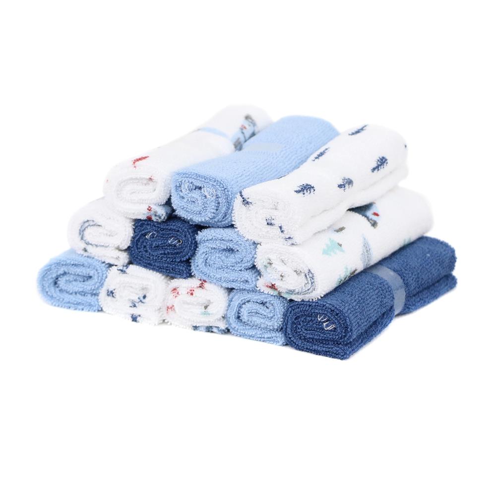 Rene Rofe Baby Unisex-Baby 12-Pack Absorbert Terry Washcloths (Grey)