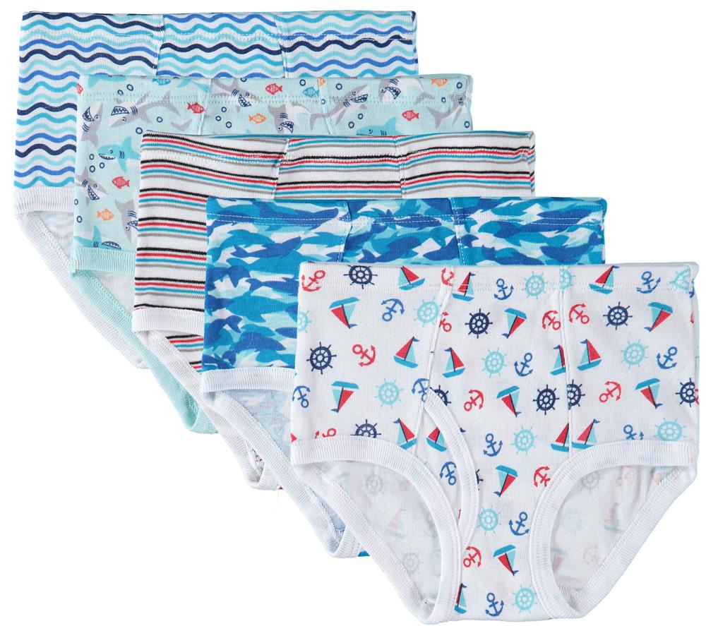 Girls 100% Cotton Assorted Printed Underwear Size 2-3T - at -   