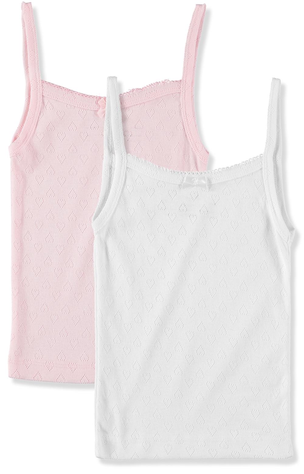  Rene Rofe Girls Undershirt - 100% Cotton Cami - Camisole  Tank Top