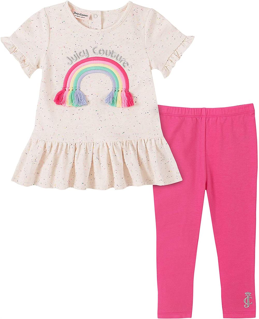 Calvin Klein Girls 12-24 Months 2-Piece Twist Top Legging Set