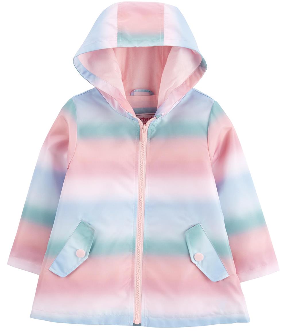 Looney Tunes Girls' Colorblock Windbreaker - pink/multi, 4t (Toddler) 