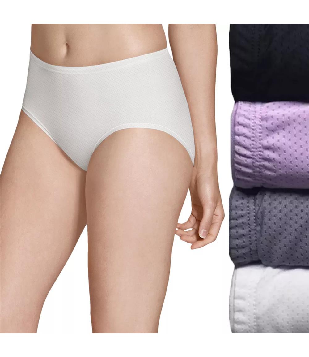 Fruit of the Loom® Women's Breathable Low Rise Briefs, 4-Pack