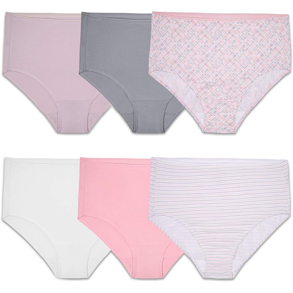 Fruit of the Loom Women's Breathable Underwear Multipack (Assorted