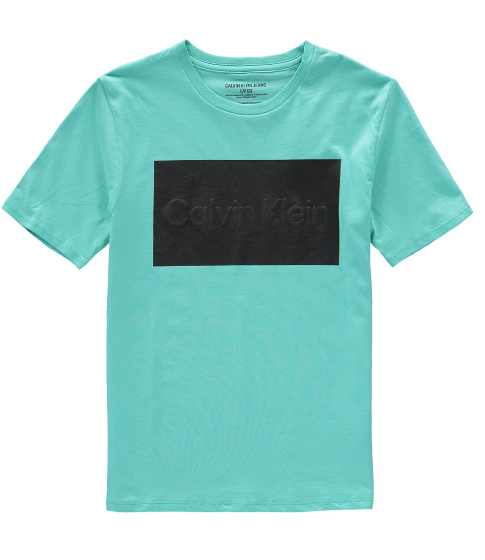 Calvin Klein Boys 8-20 Short Sleeve Stamp Logo T-Shirt – S&D Kids