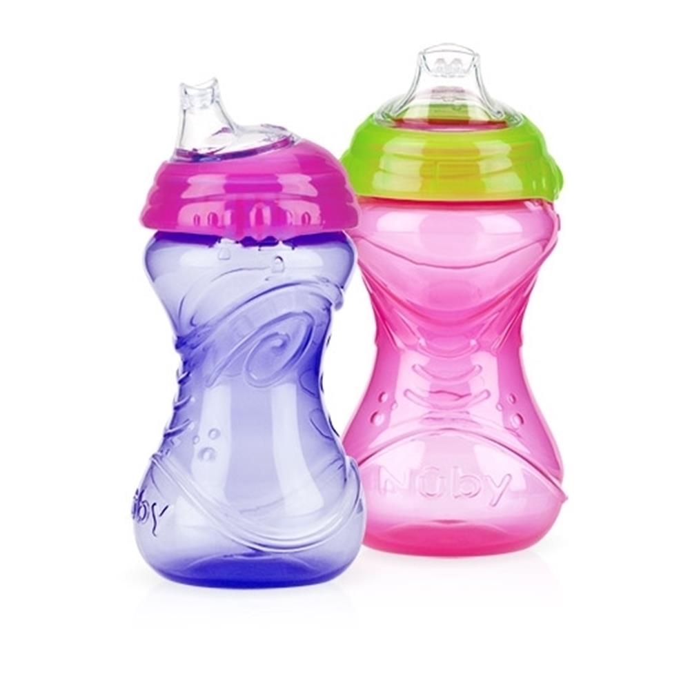 Non-spill Sippy Cup (2 pack) - Pink & Aqua