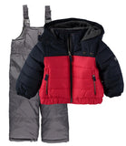 Osh Kosh Boys 2T-4T Colorblock Snowsuit Set