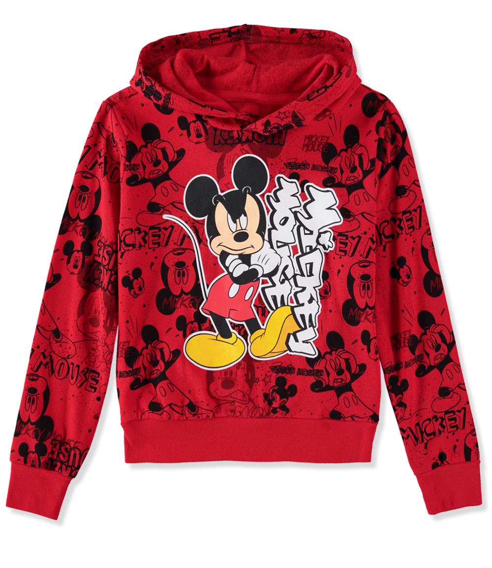 Boy's Disney Mickey Mouse Soccer Just Kickin' It Pull Over Hoodie