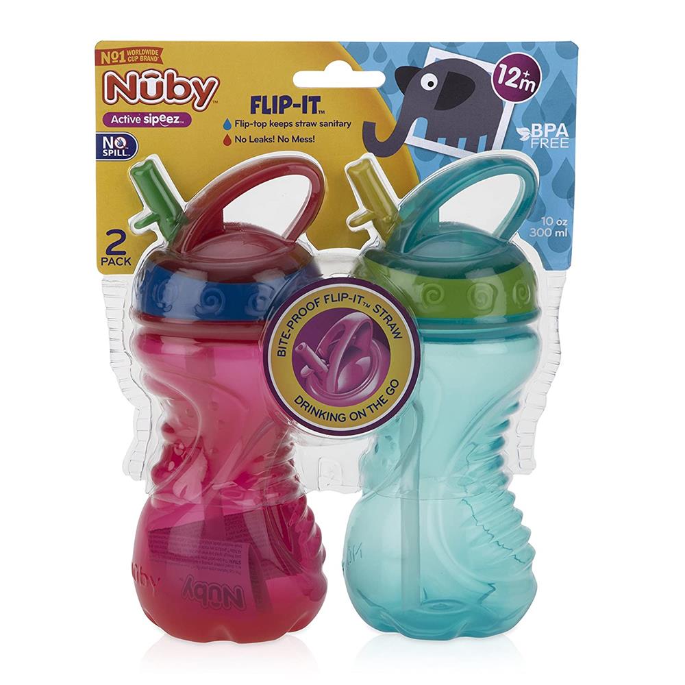 Nuby Twist N' Sip No Spill Straw Cup - Colors Vary - Assorted Color – S&D  Kids