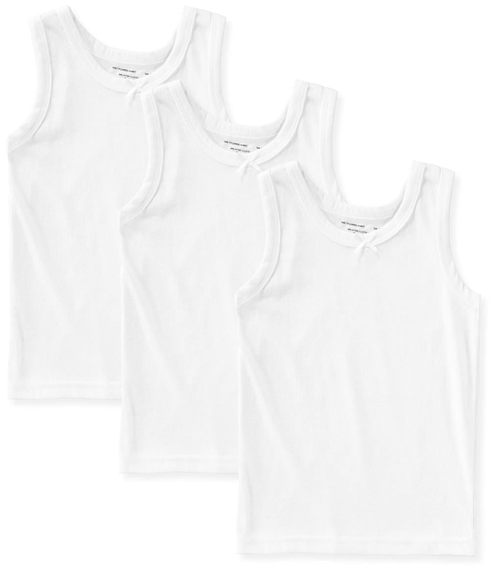 Girls' Cotton Camisole Tank Top Undershirt (Multipack)