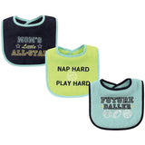 Luvable Friends 3 Pack Cotton Drooler Bibs with Fiber Filling